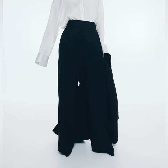 H&M Edition Pants - H&M Edition wool blend wide leg high waisted dress pants size 6